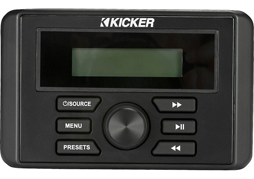 Estereo Marino Kicker Kmc3 Bluetooth Usb Am/fm Ipx66 Lcd