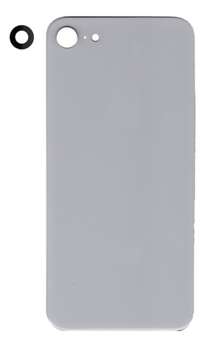 Tapa Trasera  Vidrio Para  iPhone 8  Con Lente Blanco