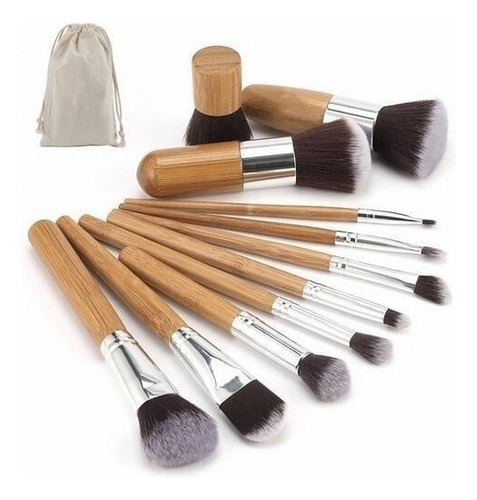 Sjx Brochas Maquillaje Madera Set De 11 Piezas Naked Zoeva