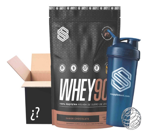 Proteína Whey 90 900g + Shaker Gratis + Regalo Sorpresa