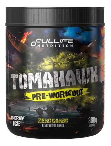 Pré Treino Tomahawk Beta Alanina + Arginina + Inositol 380g