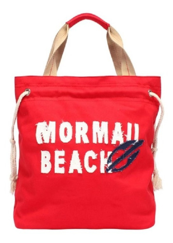 Bolsa Mormaii Original Vermelha Em Tecido