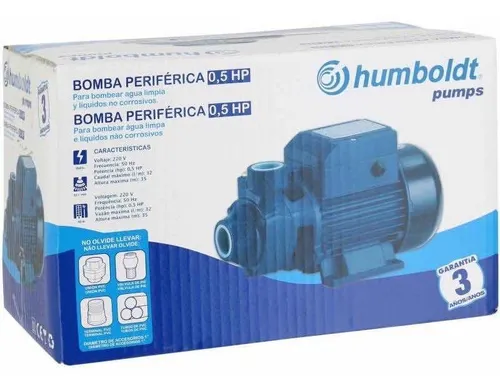 Electrobomba Periférica 0,5 Hp 32 L/min Humboldt