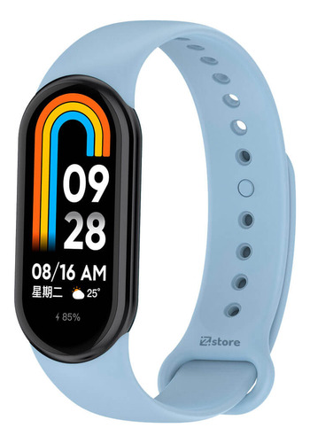 Correa Compatible Con Xiaomi Mi Band 8 Celeste Cielo