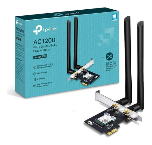 Adaptador Tp-link Archer T5e Ac1200 Wi-fi Bluetooth 4.2 Pcie