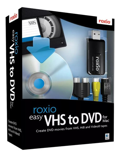 Roxio Easy De Vhs A Dvd Para Mac Vídeo A Dvd De Vhs, Hi8, V8