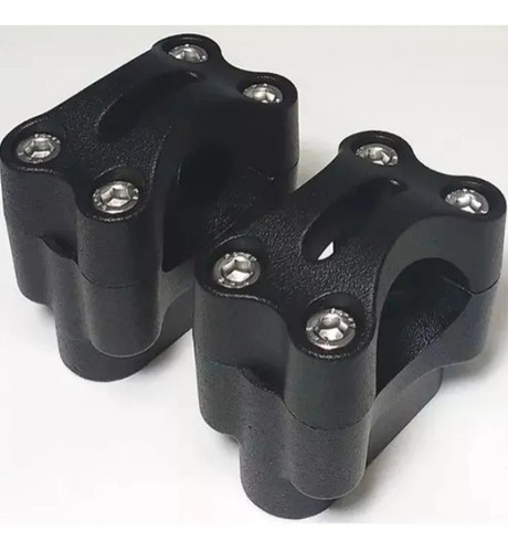Imagem 4 de 4 de Guidão Oxxy Fat Bar Naked Baixo Preto + Adaptador