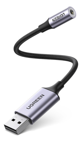 Ugreen  Tarjeta De Audio Externa Usb-a/ 1 Jack 3.5mm 4 Polos