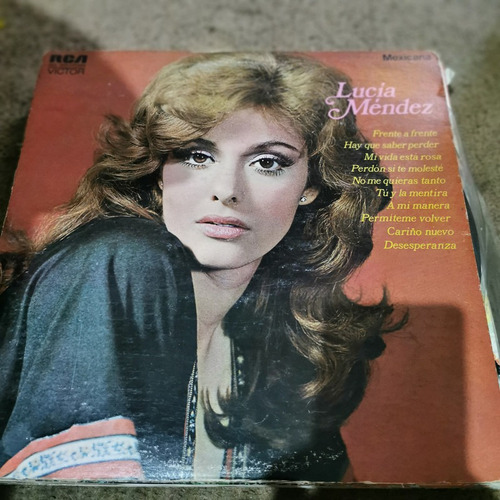 Disco Lp:lucia Mendez- Frente A Frente