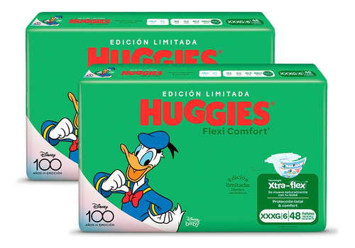 Pañales Huggies Flexi Comfort Ahorrapack Pack X 2