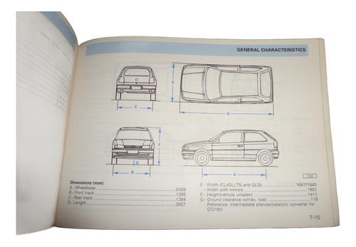 Volkswagen Gol 12/1996 Libro Manual De Instrucciones (Usado)