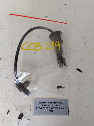 Sensor Abs Trasero Derecho Chevrolet Captiva 2.4 2016