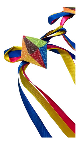 Presilhas Cabelos Com Enfeites Pipas E Fitas - Festa Junina