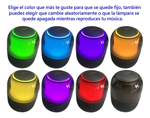Pack De 2 Bocinas Bluetooth Sonido Envolvente 360° Y Lámpara