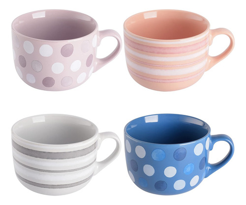 Juego De 4 Tazas De Capuchino Mr. Coffee Cappuccino Bliss D