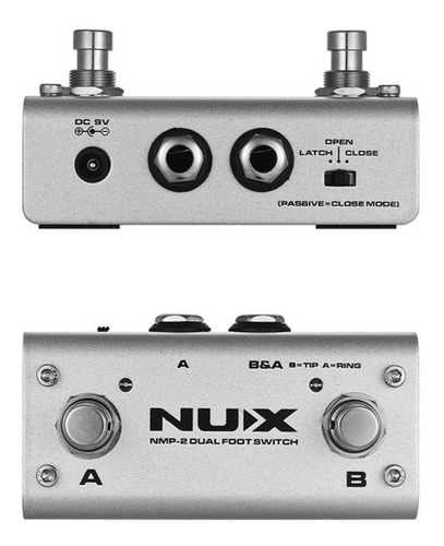 Nux Nmp-2 Dual Foot Switch Metalico
