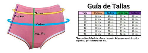 Panty Pantaleta Completa Algodón Paquete 2 Piezas Mujer 6052