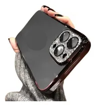 Comprar Capa Luxo Com Strass Para iPhone 11 12 13 Pro Promax Cor Preto Nome Do Desenho iPhone 13