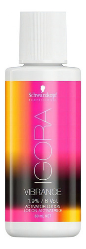 Kit Locion oxidante en crema Schwarzkopf Professional  Vibrance tono 6 vol
