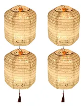 Comprar 4 Faroles Papel Luces Linternas Chinas Rojas\u002Fblancas