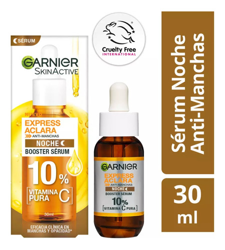 Garnier Sérum Noche 10% Vitaminac Garnier Express Aclara30ml