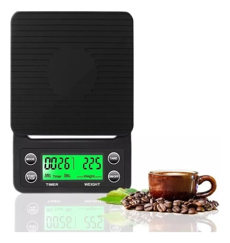 Balança De Café De Precisão Com Temporizador 01 Cor Preto