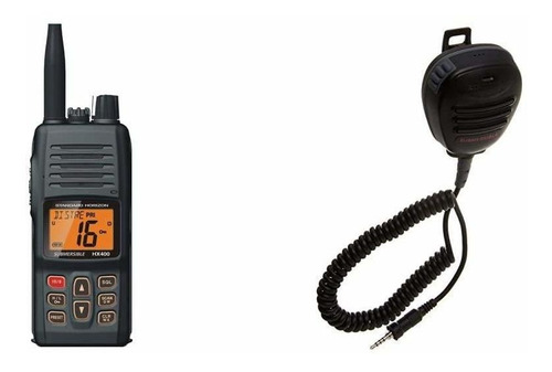 Horizon Hx400 W Sbr-29li Radio Mano Vhf Marine Altavoz Para