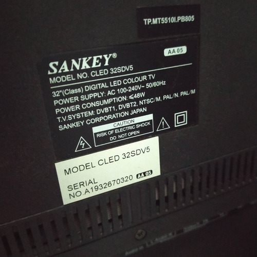 Tarjeta Madre Tv Sankey Modelo Cled 32sdv5 De 32 