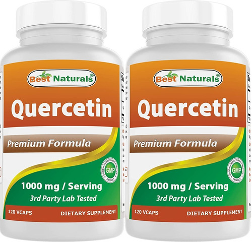 Quercetina 1000mg Best Naturals 120 Cápsulas (2paq)