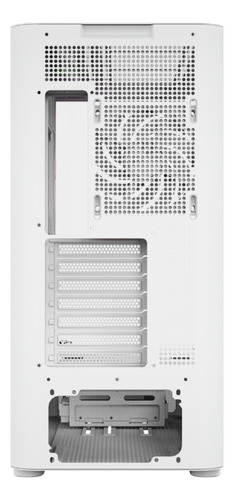 Gabinete Xyz Quantum Pro 4 Fans Controler Curved 2d Glass Usb C Digital Screen White Con Pantalla