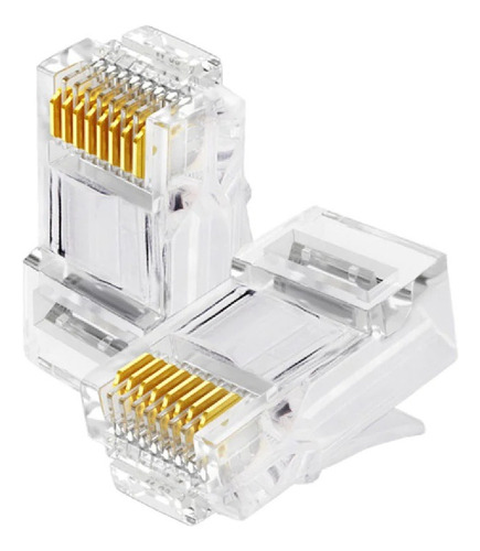 Pack X10 Conector Rj45 Cable De Red Conectores Macho