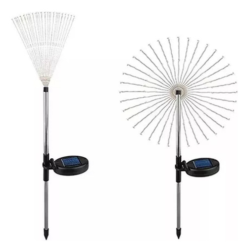 Kit Luces Solares De Navidad De León Decoración 120 Led