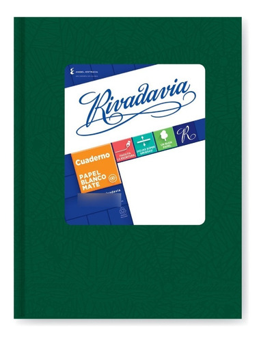 Cuaderno Rivadavia Clasico Cuadriculado 16x21 Cm X 50 Hojas