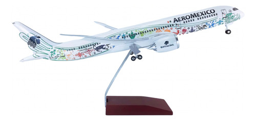 Avión A Escala 1/85 (50cm) 787 Quetzalcóatl Con Luz Led 787 Quetzalcóatl