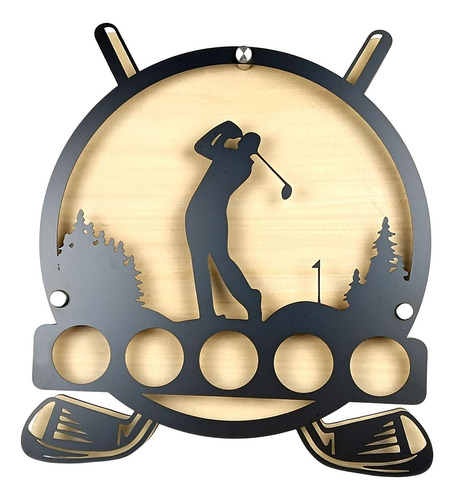 Golf Ball Display Holder Iron Novelty Simple Wall Mount