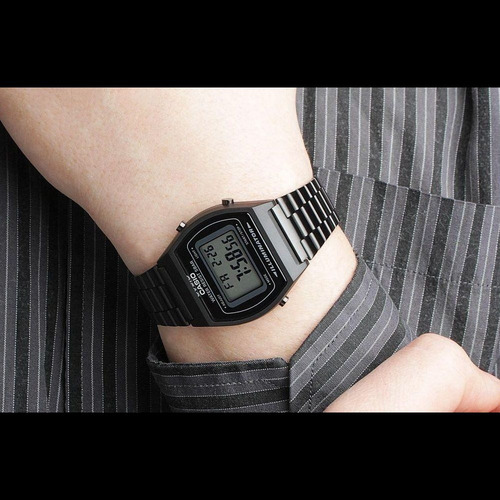 Reloj Casio B-640 Wb-1a Sumergible Negro. Oficial Caba