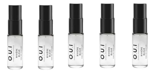 Kit C/ 5 Perfumes O.u.i Miniatura 5ml - Riviere Bleue Deo Parfum Oui - Só Hoje