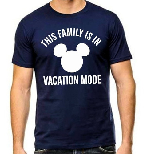 Súper Playera Mickey Mose 2023 Vacaciones Familiares