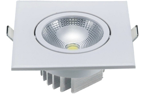 Spot De Embutir Cuadrado Led Cob, 5w Neutro - Ixec Ix2062