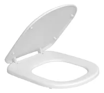 Asiento Tapa Inodoro Universal Oval Eco Reforzada Daccord Color Blanco