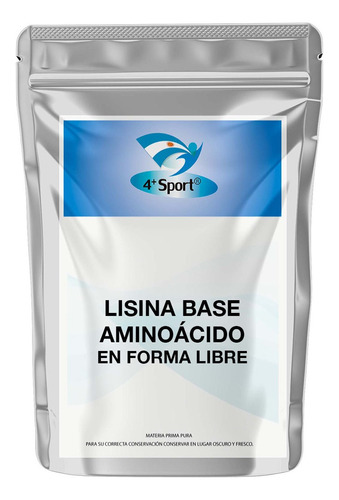 Lisina De Max Pureza Amino Libre En Polvo 250 Gr 4+