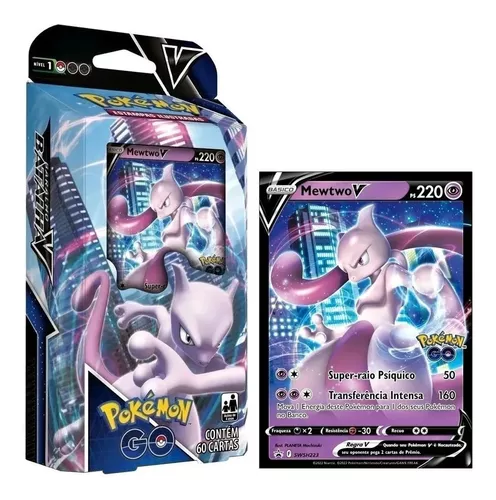 Kit Carta Pokémon Mewtwo V E Mew V Pokémon Go