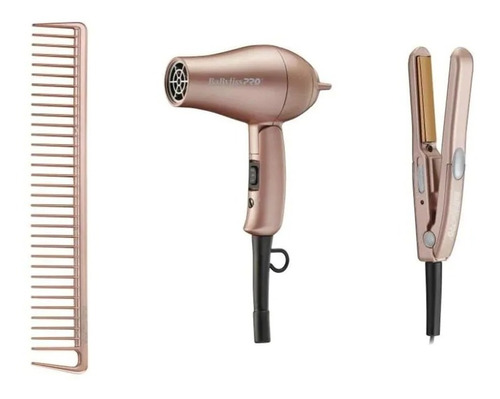 Combo Babyliss Pro Rose Gold