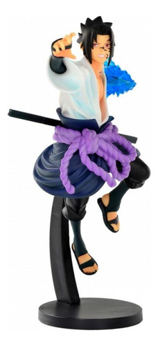 Estátua Naruto Shippuden Uchiha Sasuke 15cm Vibration Stars