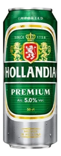 Cerveja Pilsen Hollandia 5,0% Lata 500ml