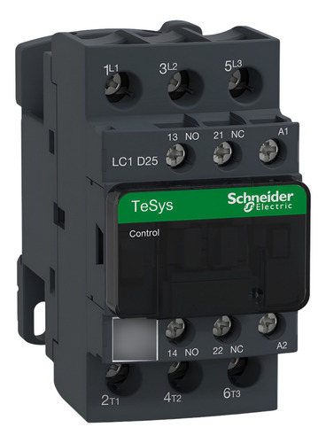 Contactor Schneider Lc1d25f7 De 25a Con Bobina De 110 Vca
