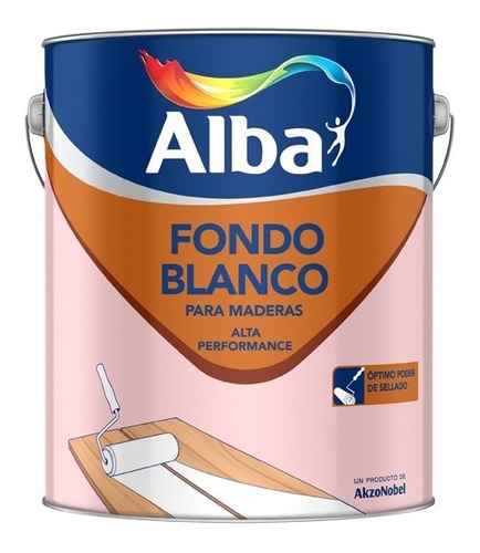 Fondo Blanco Para Maderas Alba Alta Performance X 1 Lt.