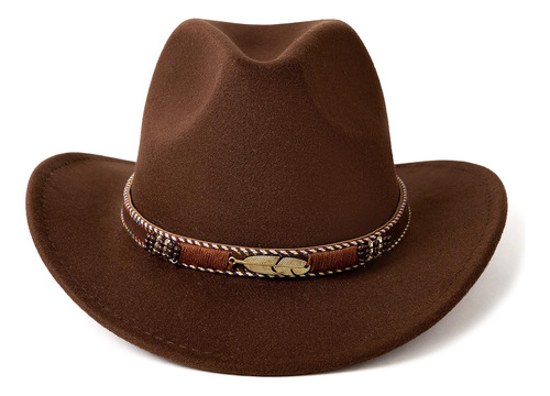 Western Cowboy Hat Sombrero Fedora De Ala Ancha