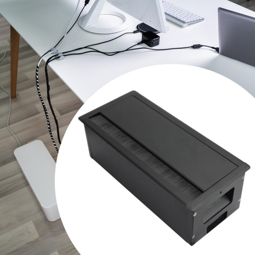 Ojal Para Cable De Escritorio, Organizador De Cables Negro