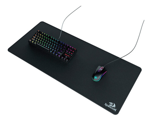 Imagen 2 de 2 de Mouse Pad gamer Redragon Flick de goma y tela xl 400mm x 900mm x 4mm negro